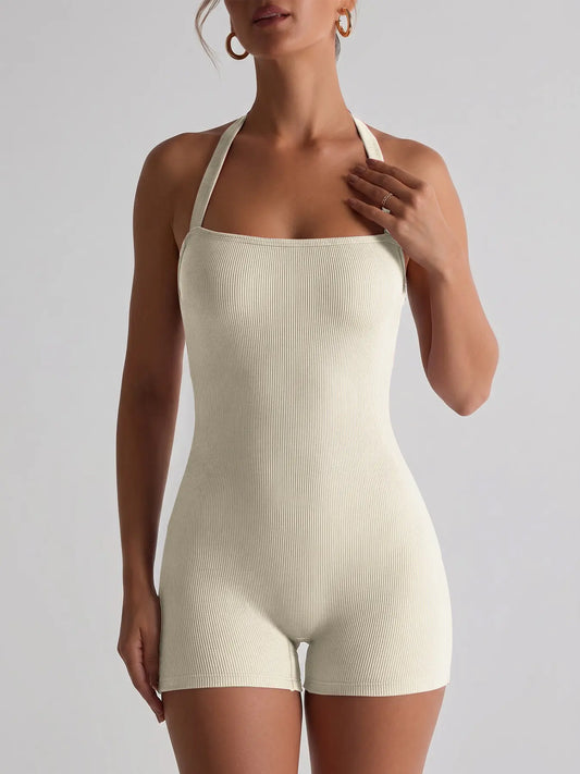 Combishort moulant blanc, confortable et moderne – SecretBombe.