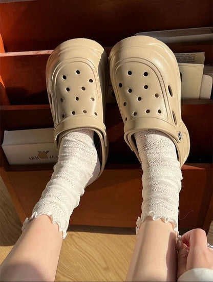 Crocs femme confortables talon compensé 7 cm