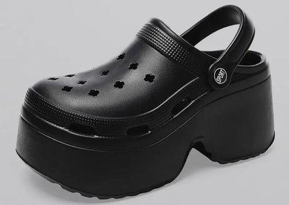 Crocs femme plateformes noir confort ultime et légères