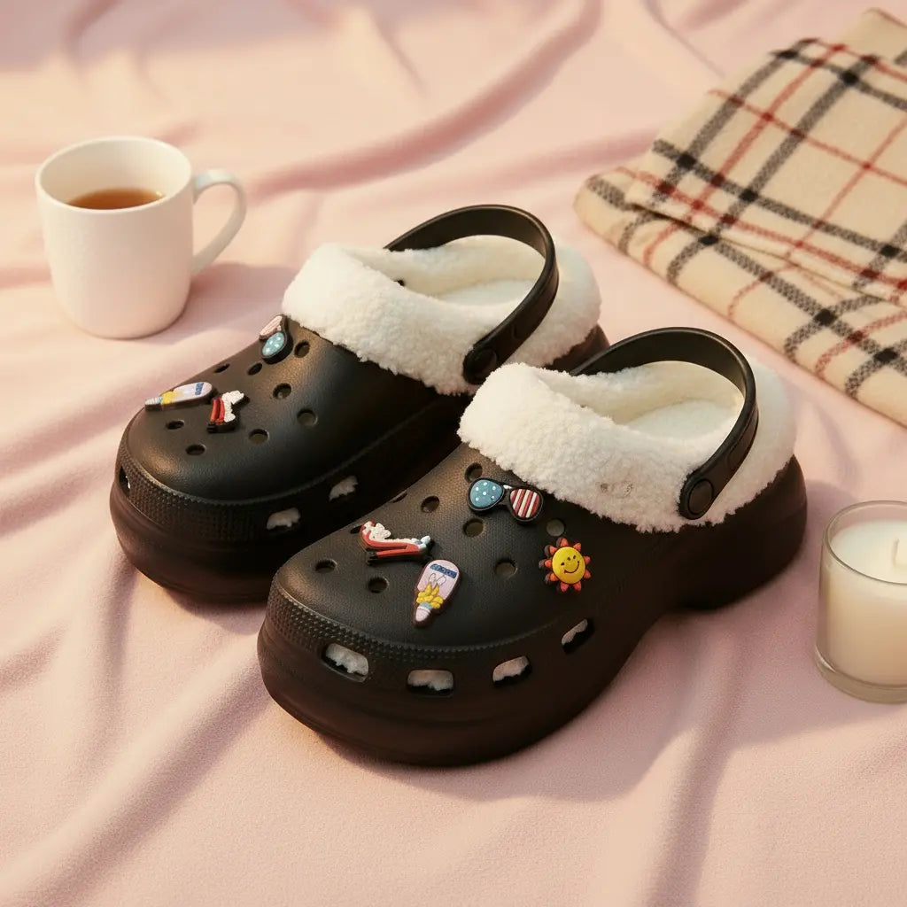 Collection hiver SecretBombe – crocs fourrées pour femme tendance