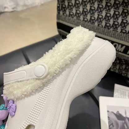 Sabots d’hiver chic et confortables – crocs fourrées femme SecretBombe