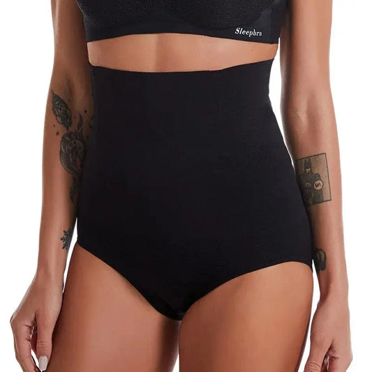 Culotte gainante taille haute noire et nude SecretBombe