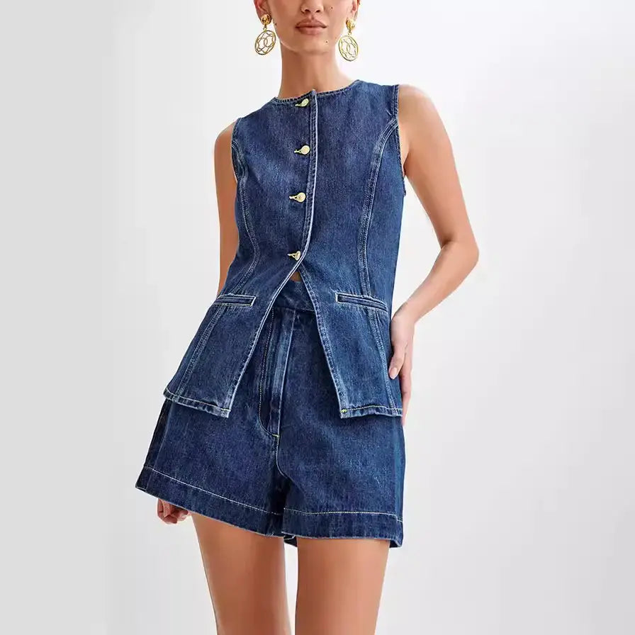 Short jean femme élégant coupe flatteuse SecretBombe