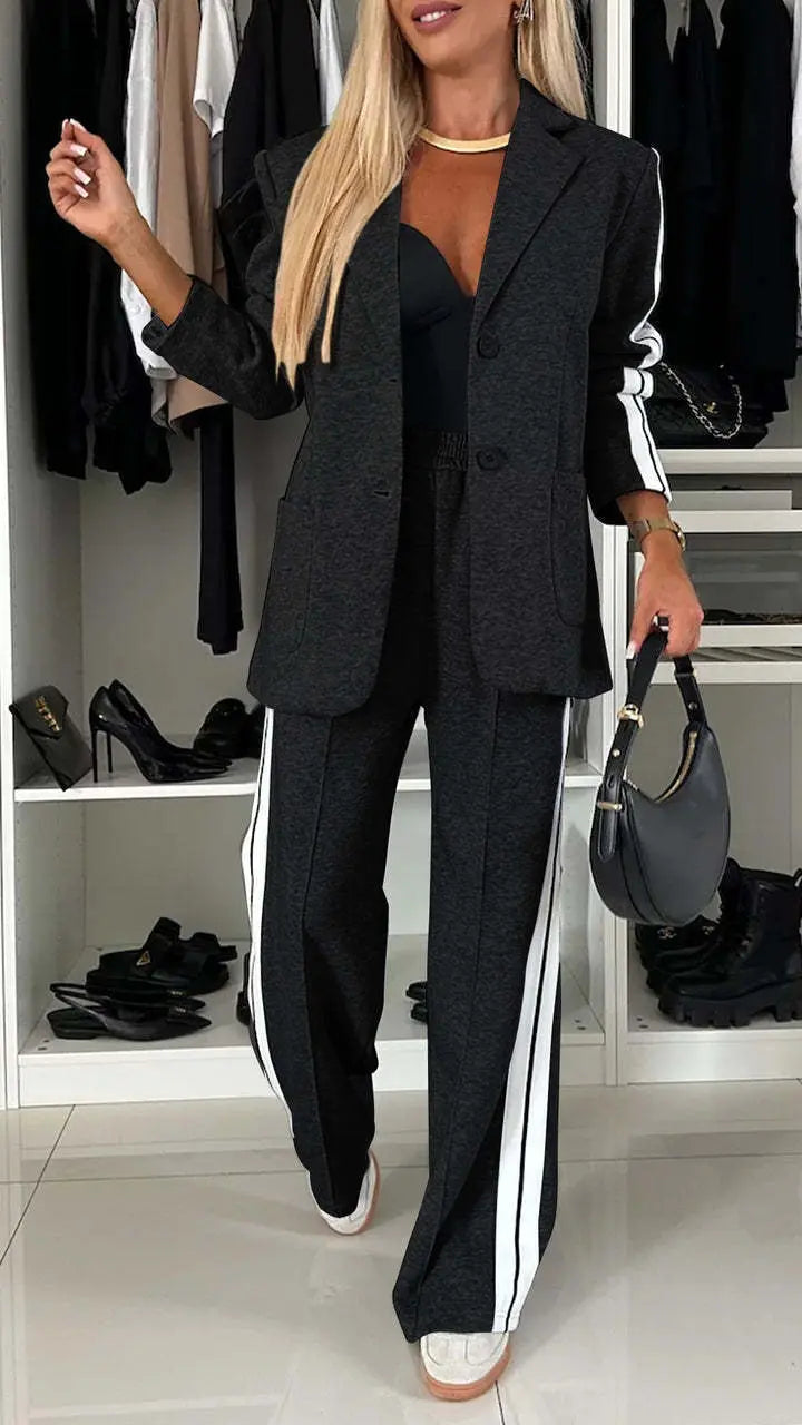 Ensemble femme chic rayures modernes SecretBombe