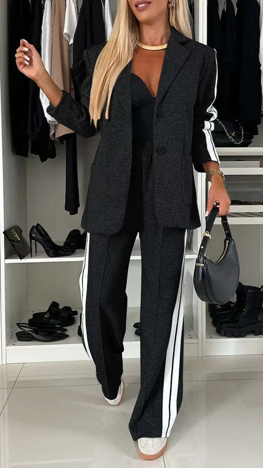 Ensemble femme chic rayures modernes SecretBombe