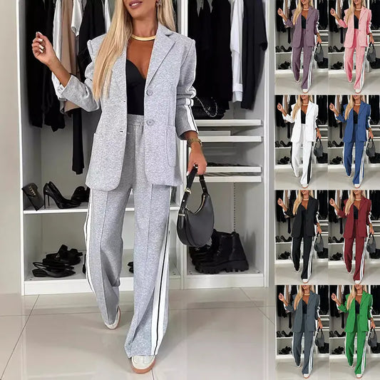 Ensemble femme raye pantalon fluide SecretBombe