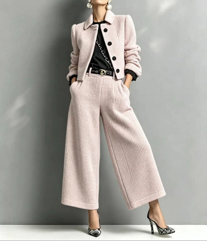 Ensemble femme veste courte et pantalon large 7/8 XS–3XL | SecretBombe