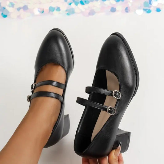 Escarpins femme cuir vegan noir SecretBombe