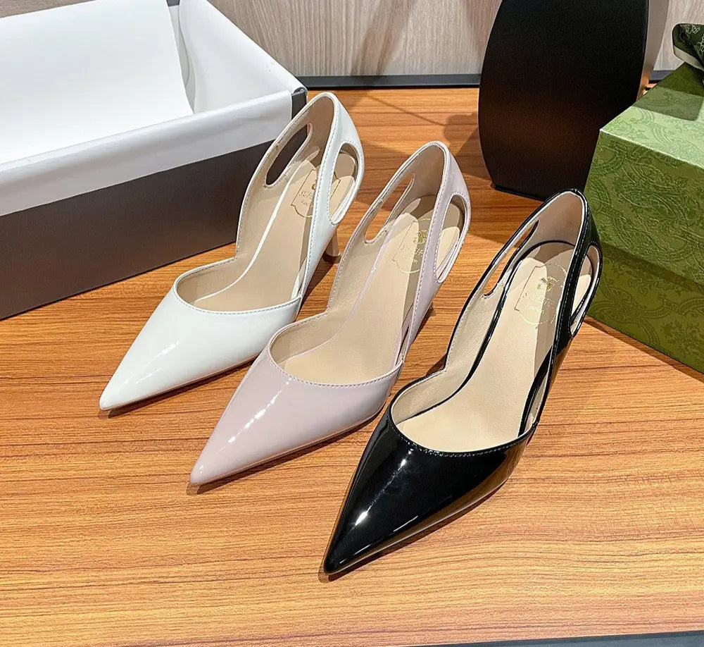 Chaussures femme habillées escarpins blancs noir et nude talon haut aiguille confort et élégance 