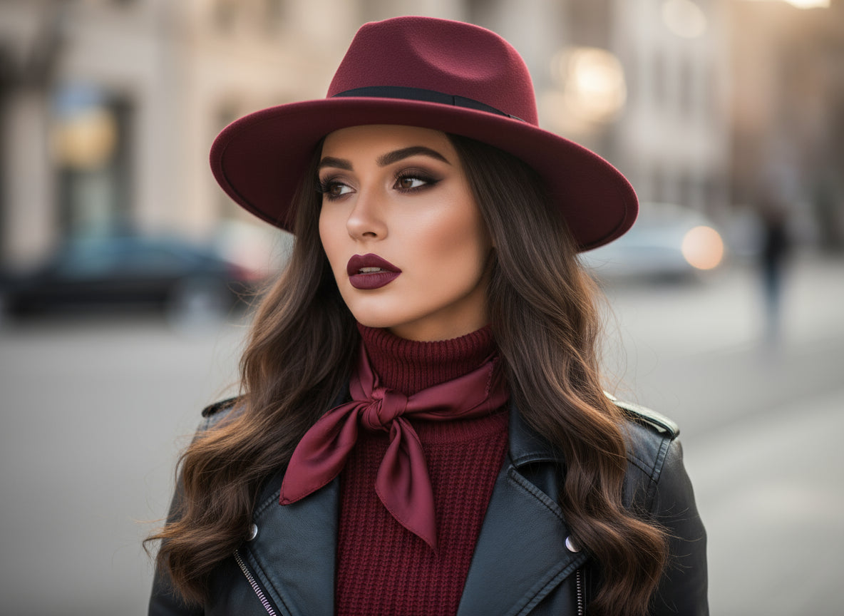 Ensemble de Fedora femme de plusieurs coloris, chaud et confortable