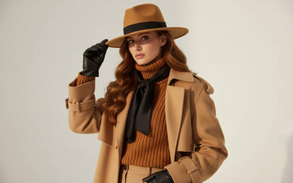 Fedora femme forêt, parfait pour look élégant et hivernal