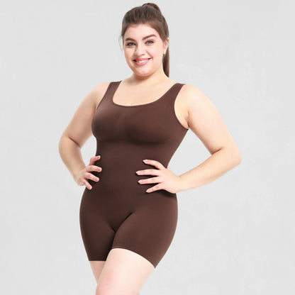 Lingerie sculptante femme en noir, nude et marron