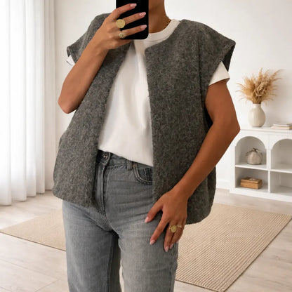 Gilet sans manches femme style européen confortable et tendance – secretbombe