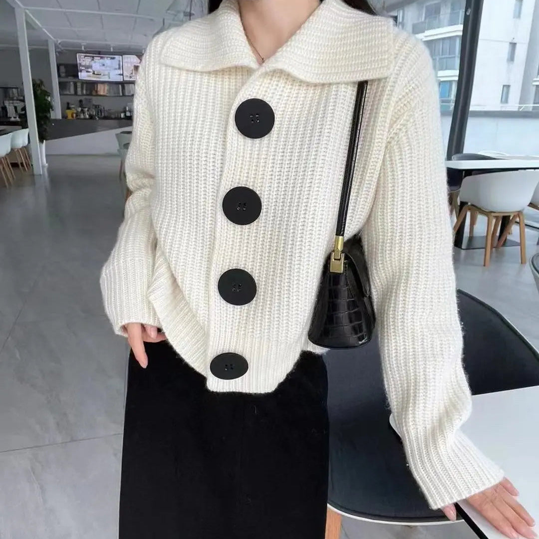 Gilet maille épaisse femme style européen moderne – secretbombe