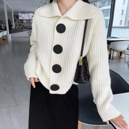 Gilet maille épaisse femme style européen moderne – secretbombe