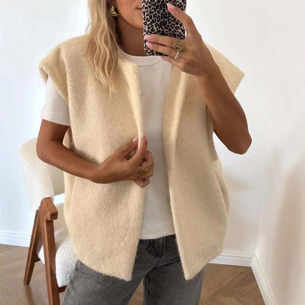 Gilet femme coupe loose en coton doux et respirant – secretbombe