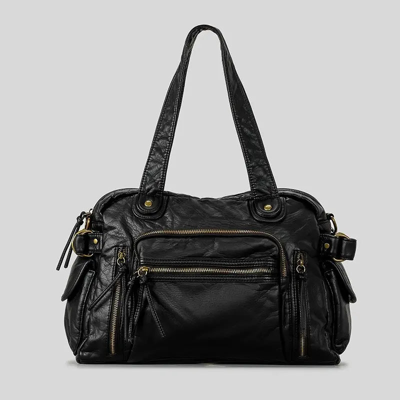 Sac à main femme noir grande capacité chic et pratique 