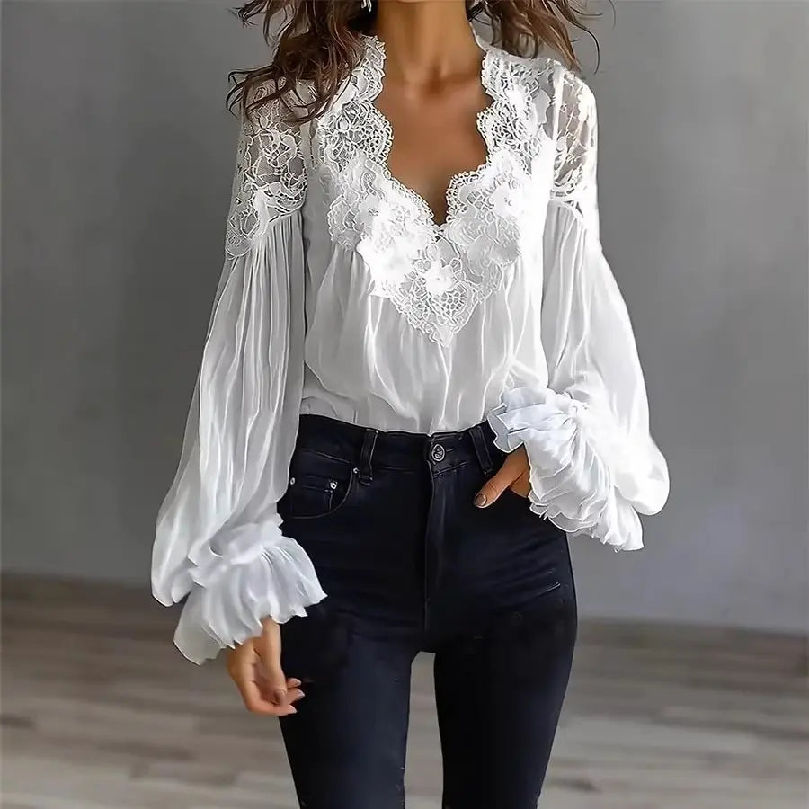 Blouse dentelle femme look urbain chic romantique – SecretBombe
