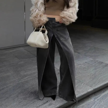  Jean femme style street fashion, casual et chic, parfait pour un look moderne.