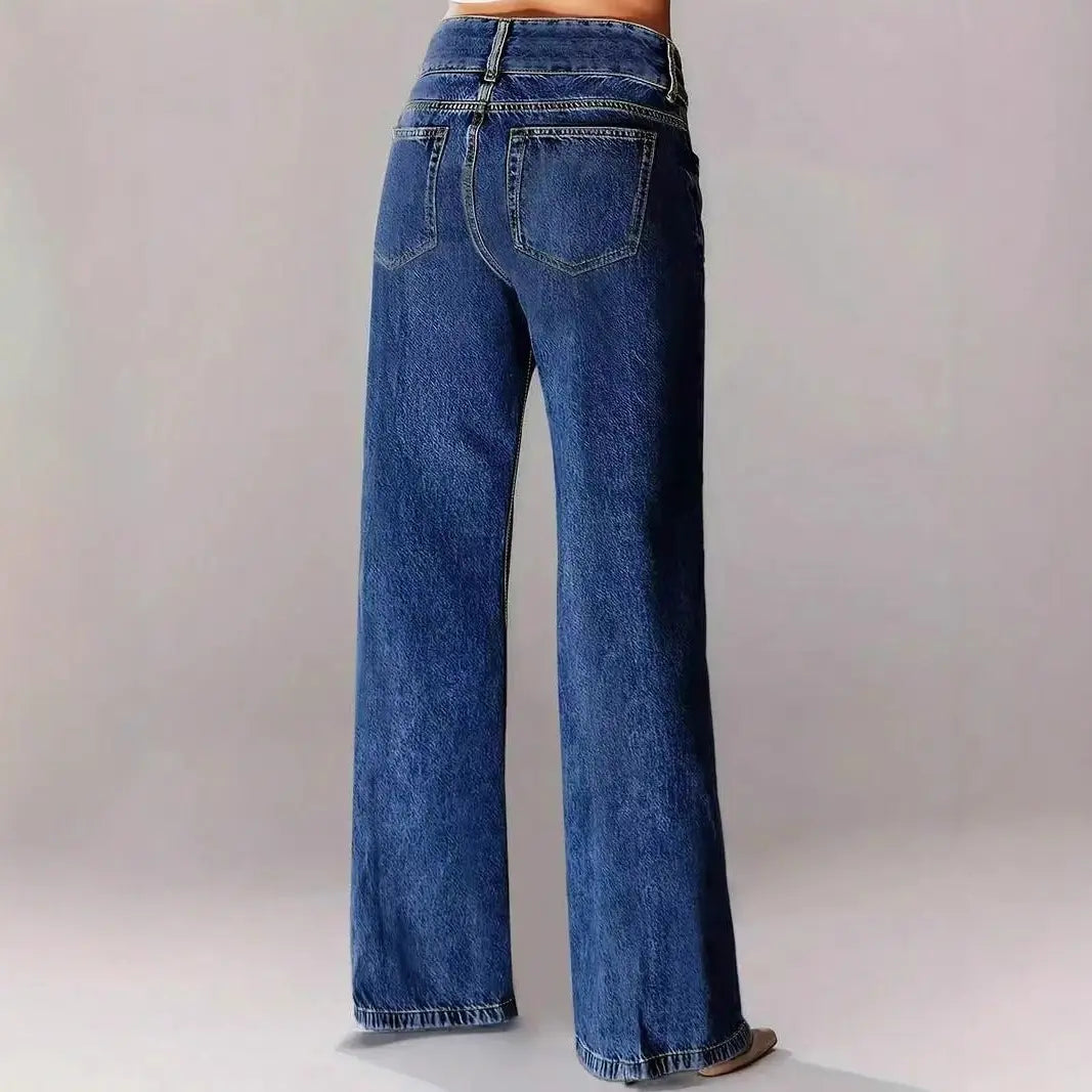Jean loose femme look urbain moderne et décontracté – SecretBombe