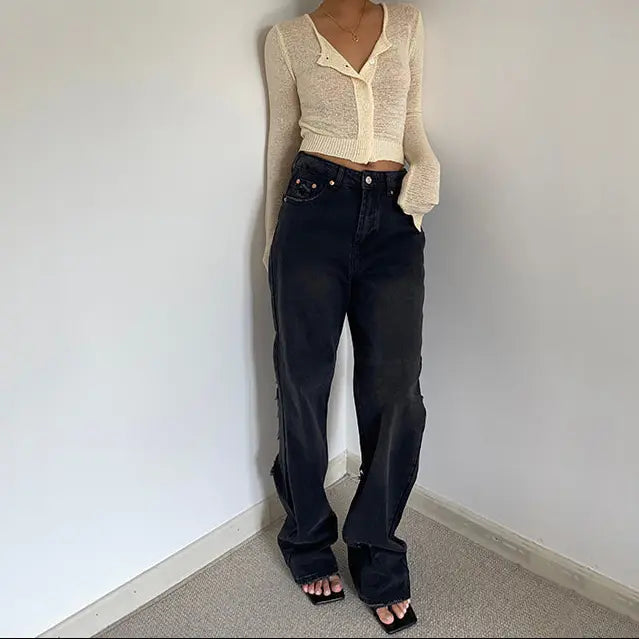 Jean large tendance pour femme SecretBombe.