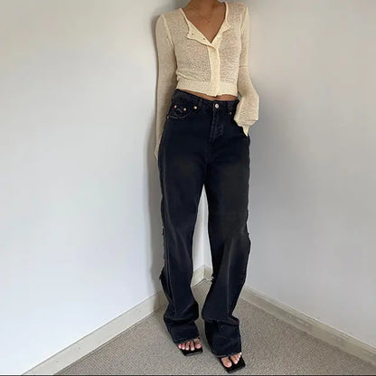 Jean large tendance pour femme SecretBombe.