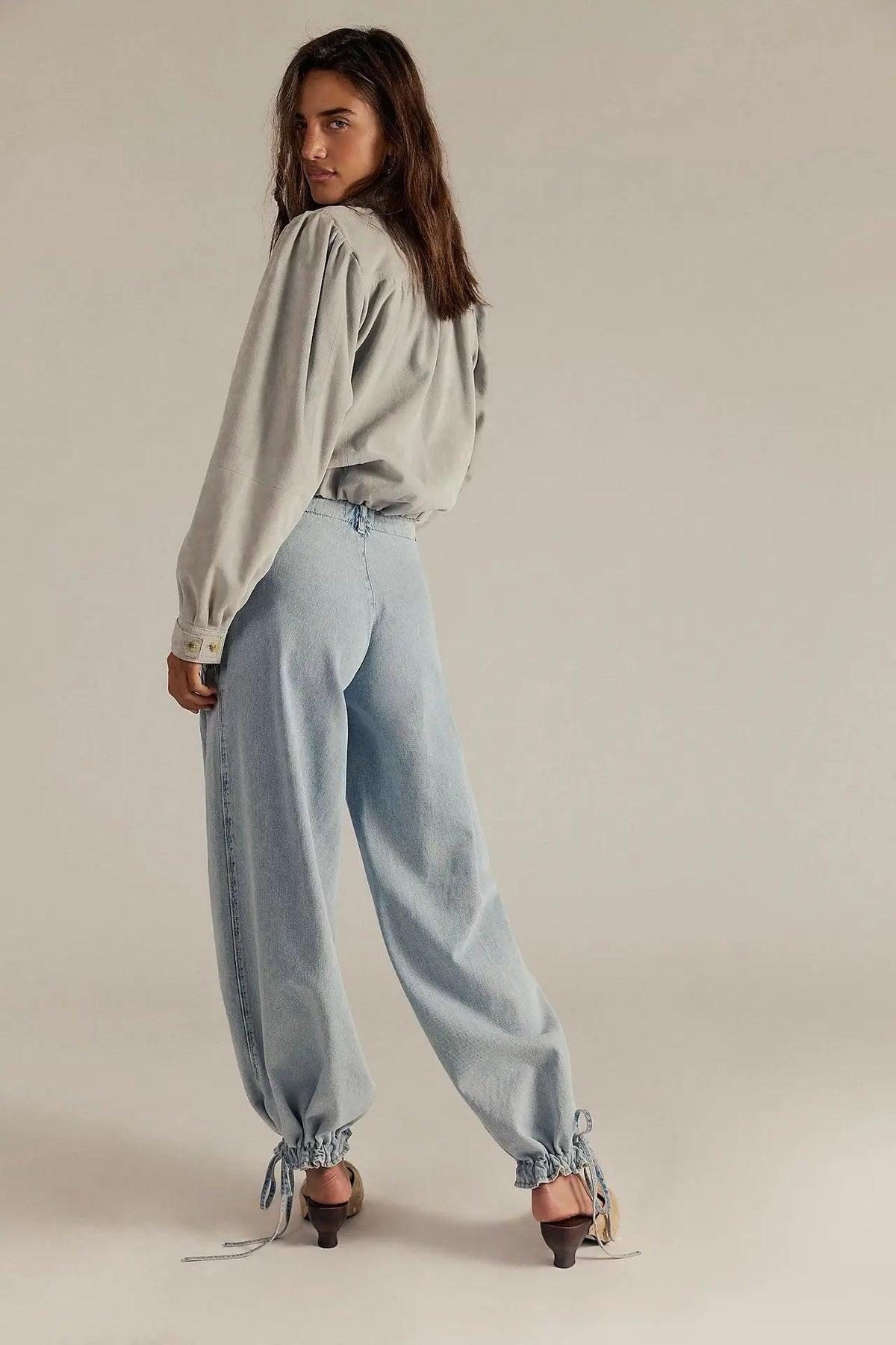 Jean femme large bleu délavé SecretBombe