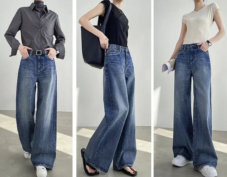 Jean femme denim large style moderne et confortable – SecretBombe