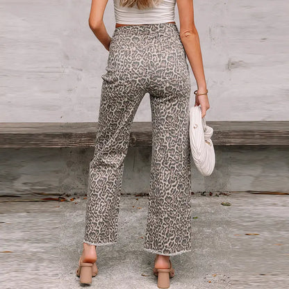 Jean femme léopard style européen et américain pièce forte du dressing SecretBombe