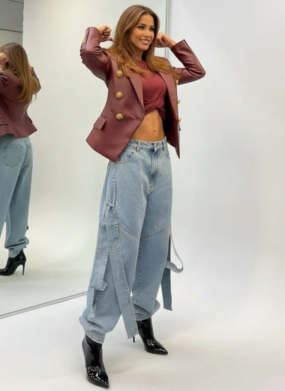 Le Jean Oversize Femme Style Streetwear Moderne