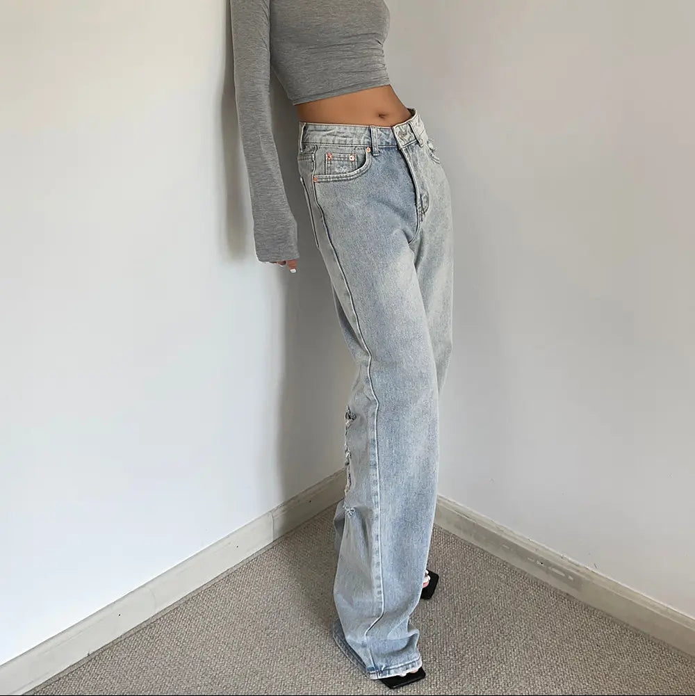 Jean wide leg tendance pour femme SecretBombe.