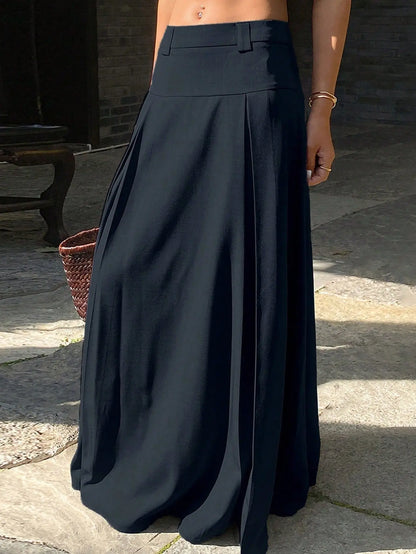 Jupe longue fluide look elegant decontracte SecretBombe