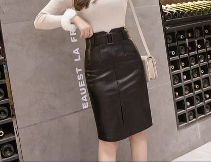 Jupe-femme-élégante-zip-dos
