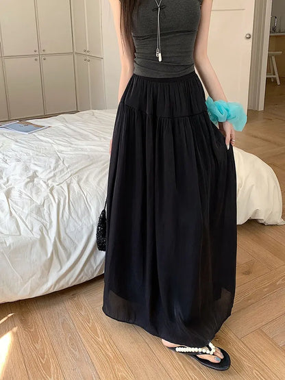 Jupe noire femme style streetwear chic et confortable