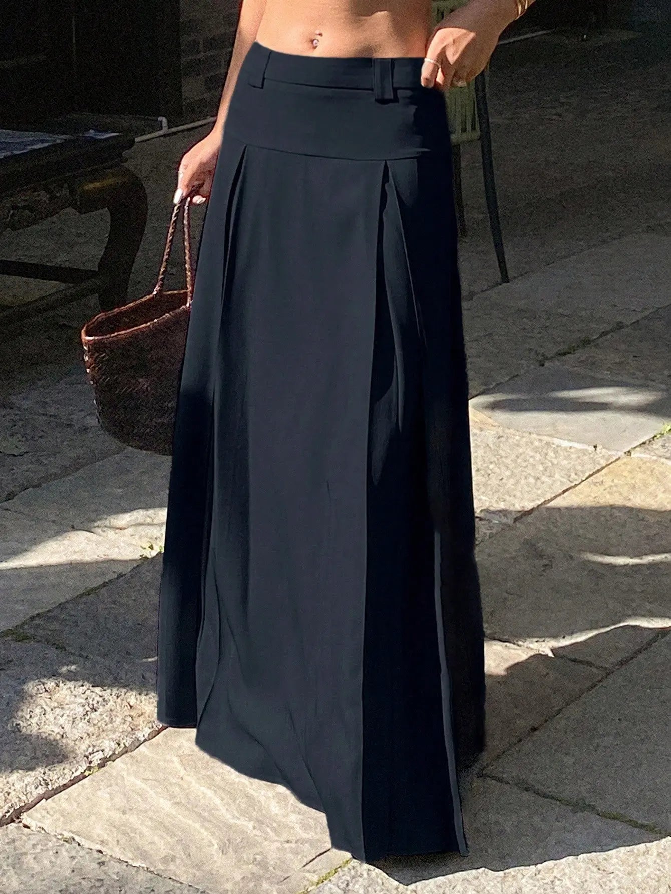Jupe longue fluide look elegant decontracte SecretBombe