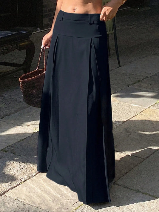 Jupe longue fluide look elegant decontracte SecretBombe