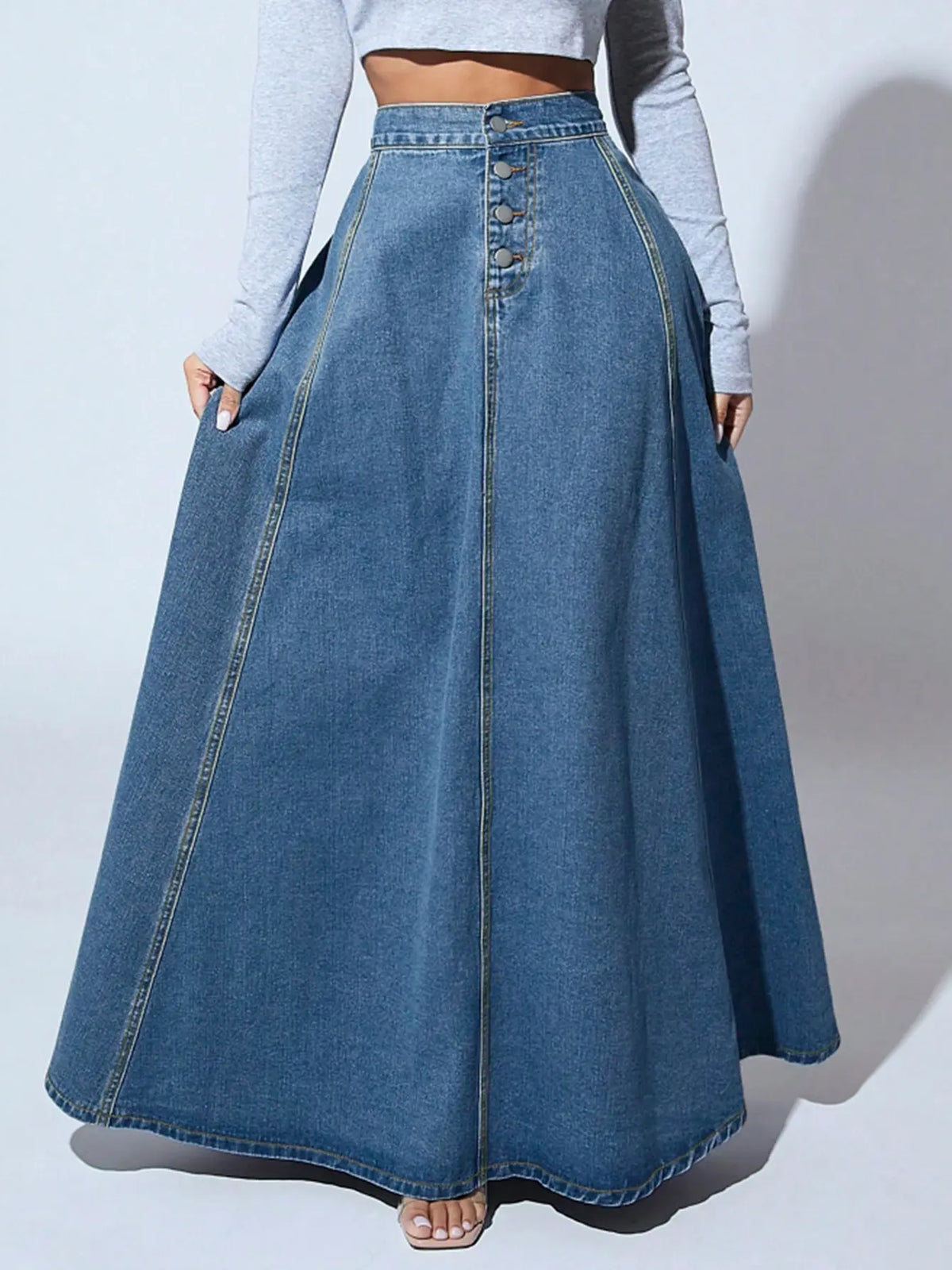 Jupe longue en jean femme SecretBombe