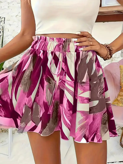 Jupe-Short Femme Élégante Légère Tenue Été Décontractée