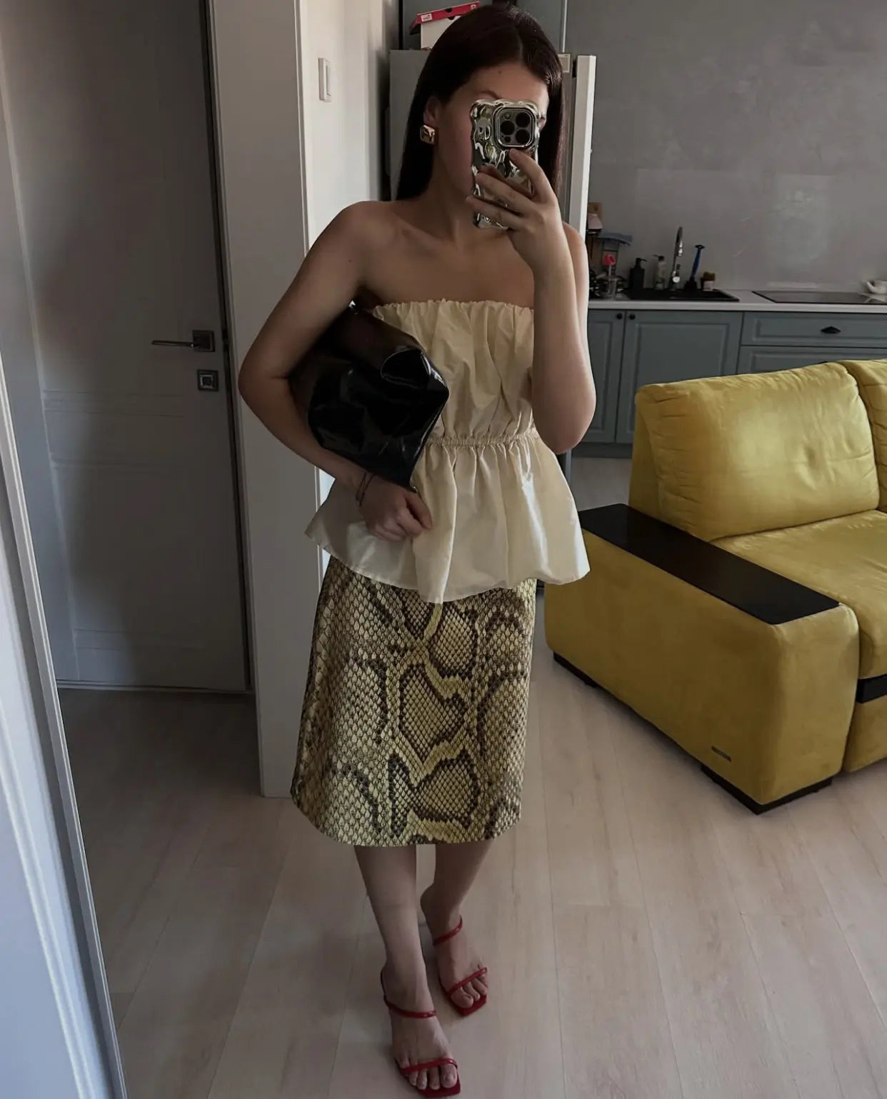 jupe-imprimé-serpent-femme