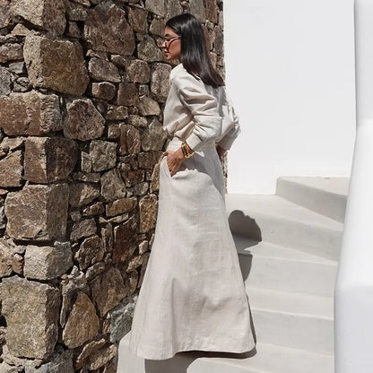 Ensemble jupe longue et chemise femme SecretBombe style élégant et sophistiqué