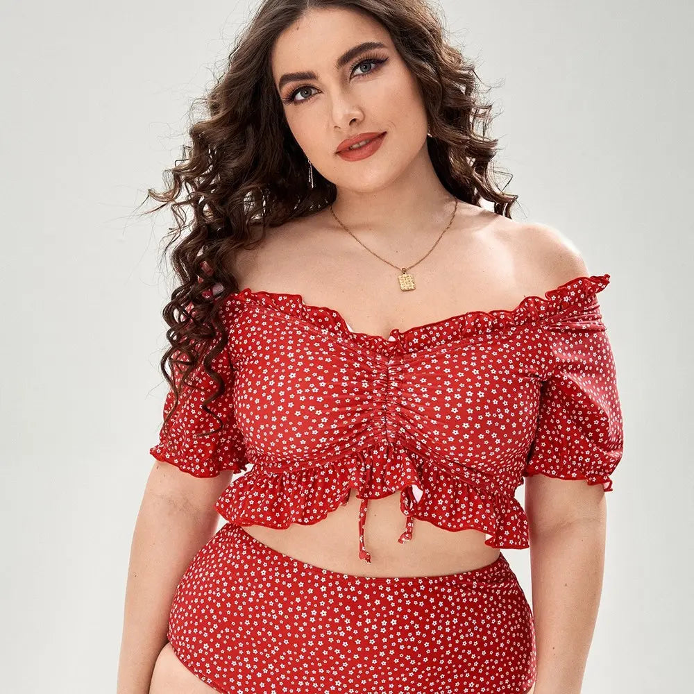 Maillot de bain femme disponible en orange, rouge et vert - SecretBombe