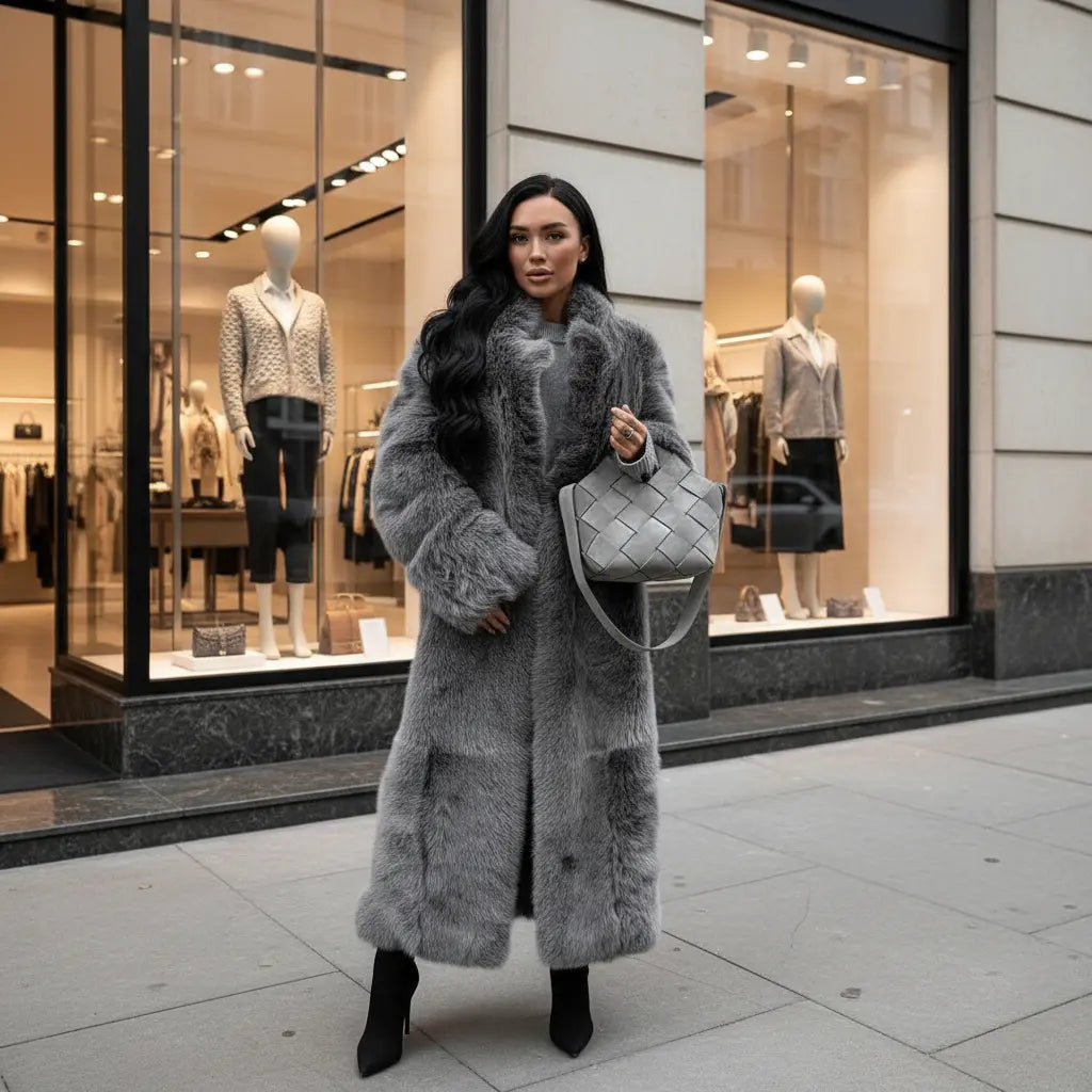 Manteau style fourrure pour femme, confortable et tendance, idéal hiver – Secretbombe Collection