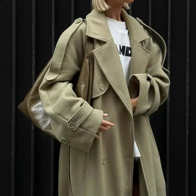 Manteau oversize femme parfait pour temps frais