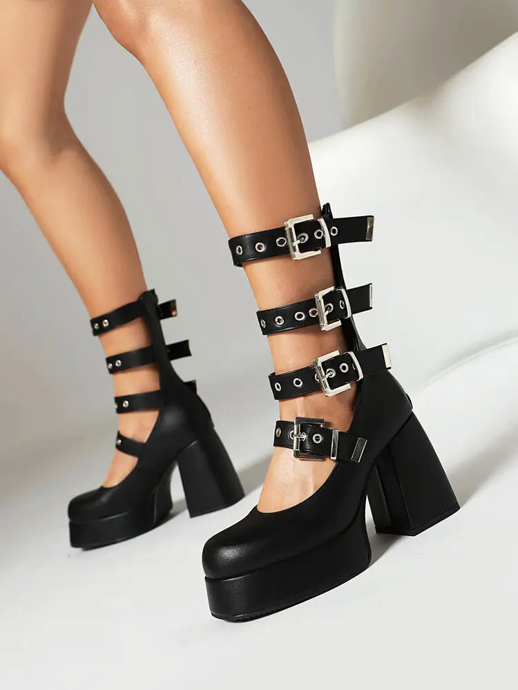 Chaussures Mary Jane noir vernis talon stable mode femme secretbombe