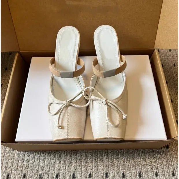 Mules femme blanches SecretBombe