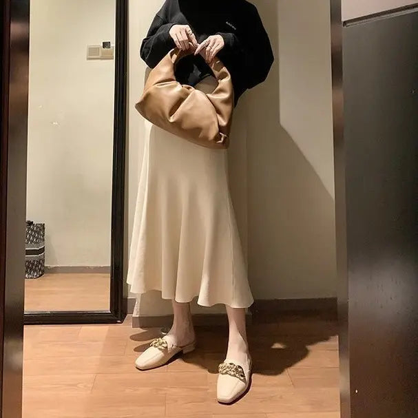 Mules femme  style urbain chic chaîne dorée SecretBombe