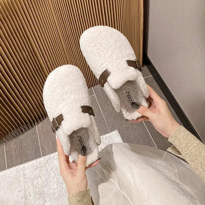 Mules femme en peau de mouton pour intérieur et extérieur – SecretBombe