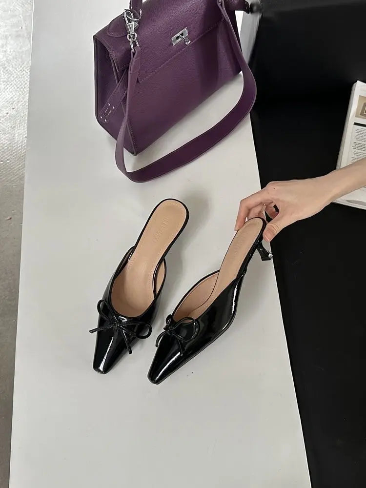 Mules femme look féminin moderne talon bas SecretBombe