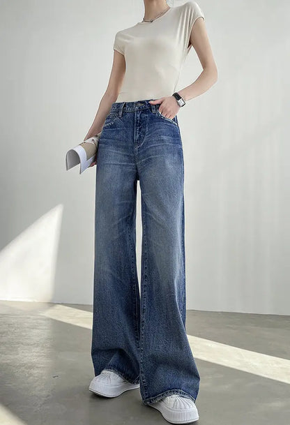 Jean large femme style minimaliste moderne – SecretBombe