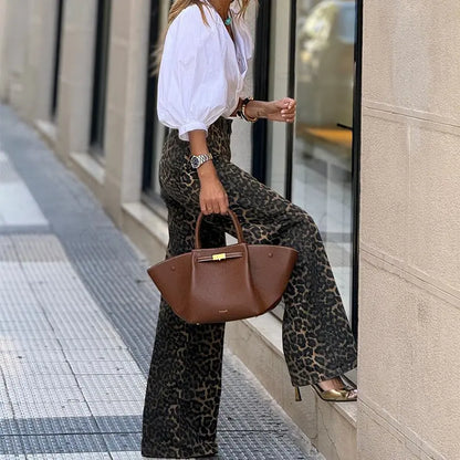 Pantalon femme en polyester extensible, doux, léger et confortable